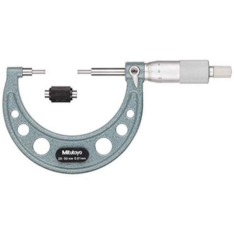 Mitutoyo 25-50mm Ratchet Stop Spline Micrometer, 115-116