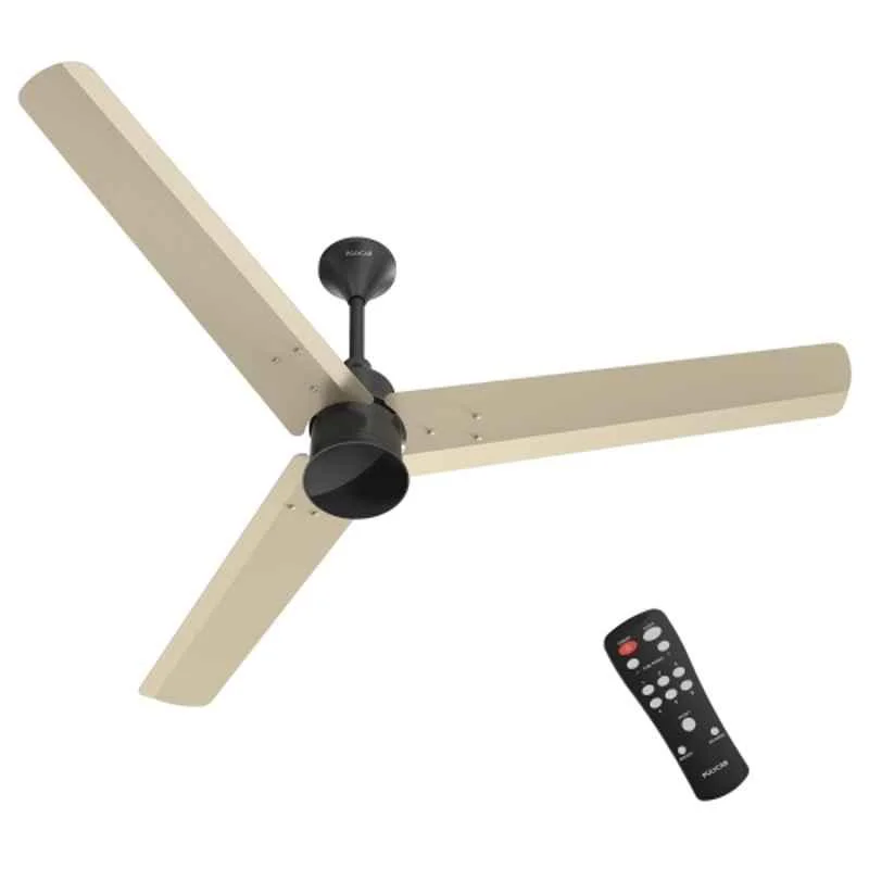Polycab Silencio Mini 35W 370rpm 5 Star 3 Blade Pearl Beige BLDC Ceiling Fan, Sweep: 1200 mm, FCBLDCES024M