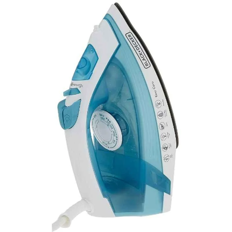 Black & Decker 1600W 220ml Red Steam Iron Press with Adjustable Temperature, BXIR1601IN