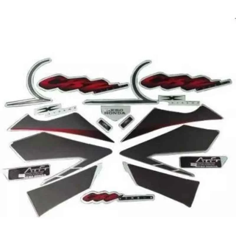 Ultra Sticker & Decal For Cbz xtreme T-2 Black Red