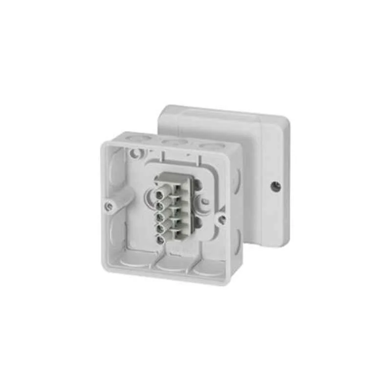 Hensel 4 Sqmm Cable Junction Box, Dimension: 98x98x52 mm, DE9345 (Pack of 5)