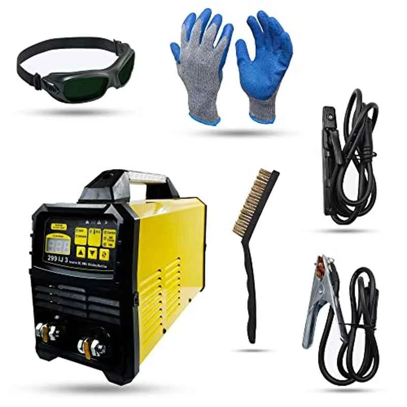 Hillgrove 299IJ3 299A IGBT Inverter Welding Machine with Welding Holder, Earth Clamp, Welding Gloves, Welding Googles & Welding Brush, HGCM967