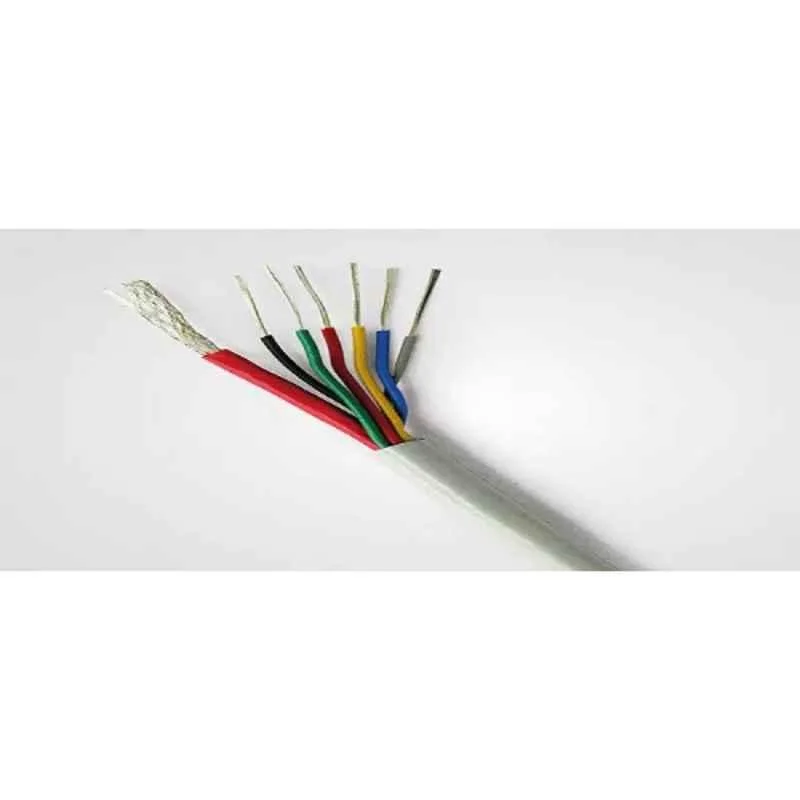 Polycab 0.9 Sqmm 4 Core Black 3+1 CCTV Cable, Length: 90 m