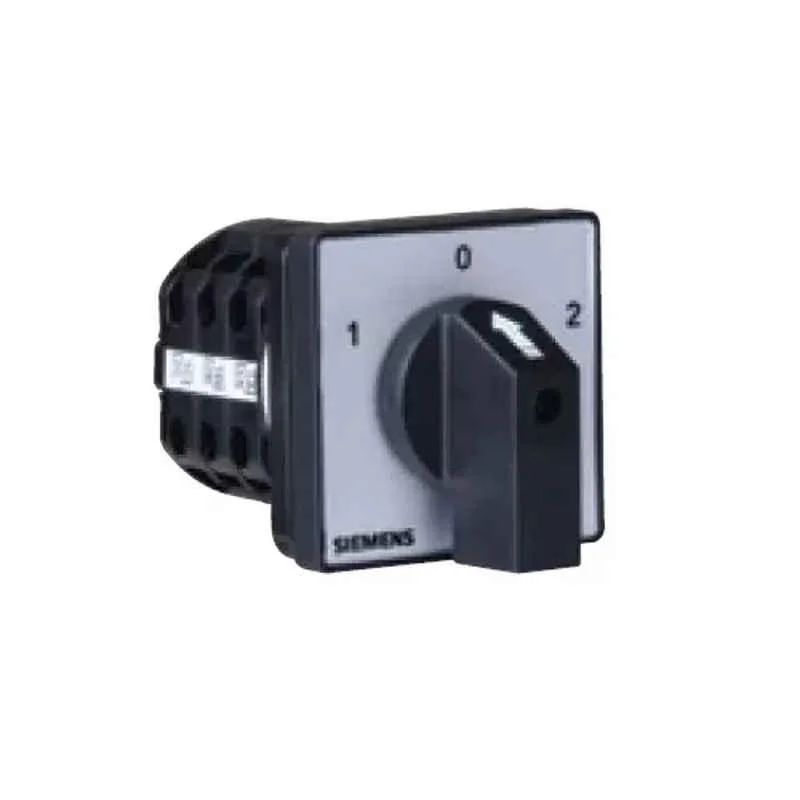 Siemens 3LD4 16A 2 Pole 2 Way 60 deg Changeover Switch with Off, 3LD41032BB10-0RC0