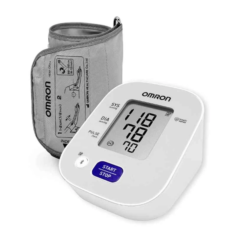 Omron HEM 7143T1 Digital Bluetooth Blood Pressure Monitor with Cuff Wrapping Guide & Intellisense Technology