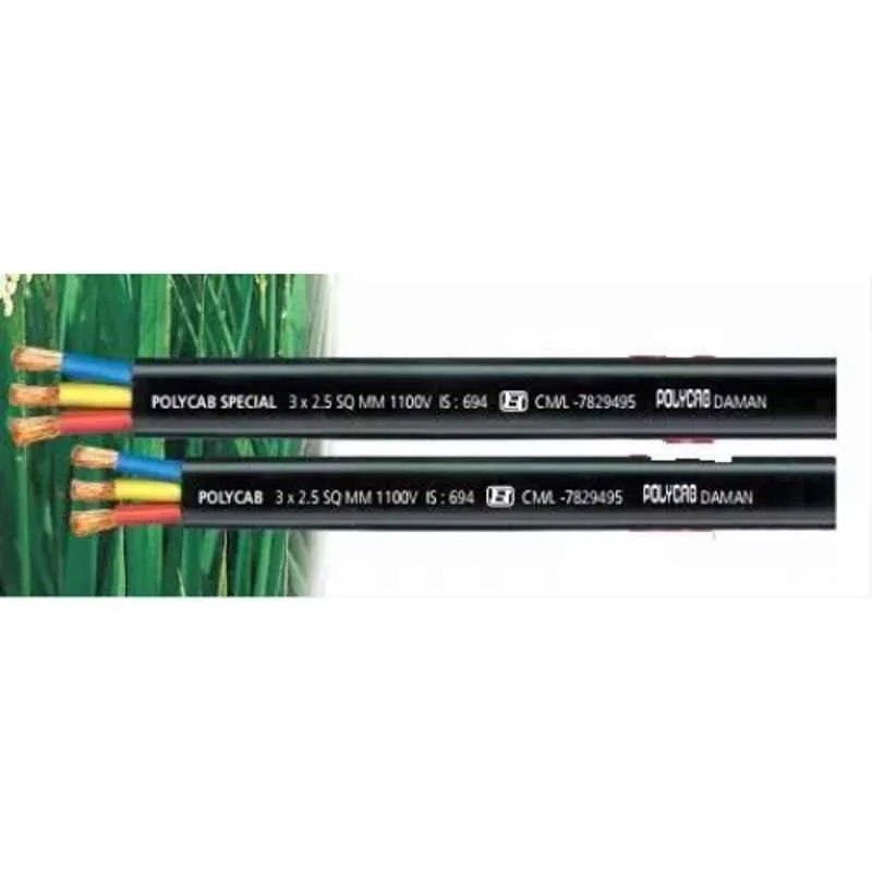 Polycab 50 Sqmm 3 Core Submersible Flat Cable, SISSCF3X501001, Length: 100 m