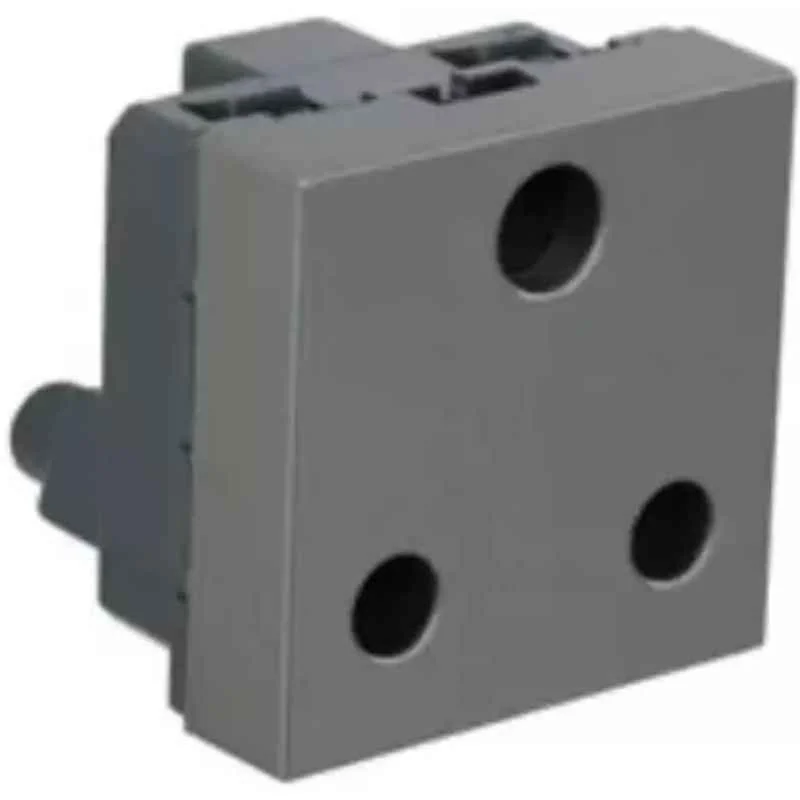 Legrand Arteor 6A 3 Pin 2 Module Magnesium Indian Standard Socket, 5736 24