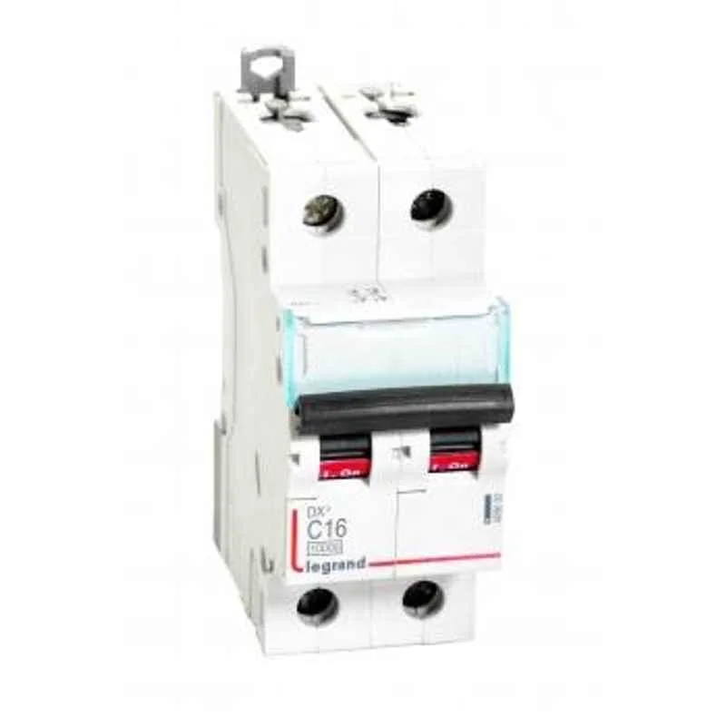 Legrand DX鲁 16A C-Curve Double Pole MCB, 4086 33, Breaking Capacity: 10 kA