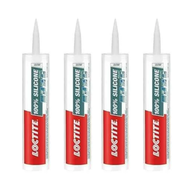 Loctite 260ml 100% Silicone Waterproof Clear Sealant (Pack of 4)