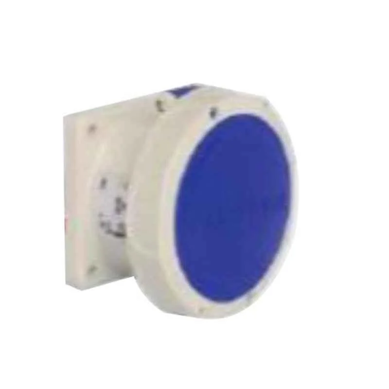 Hensel 125A 3P+E Panel Mounting Socket with Straight Watertight, 479406 (Pack of 2)