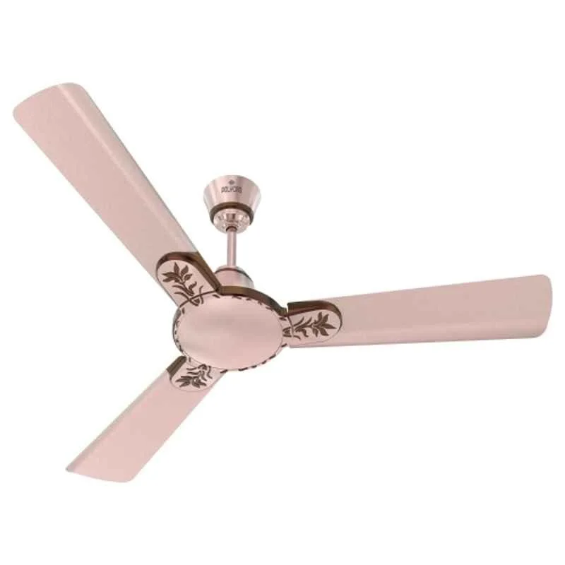 Polycab Eleganz Plus 53W 370rpm 1 Star 3 Blade Rose Gold Ceiling Fan, Sweep: 1200 mm, FCEPRST315M