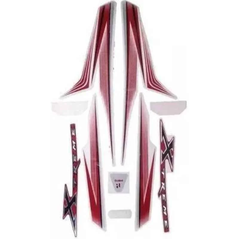 Ultra Sticker & Decal For xtremee T-3 Black & Red