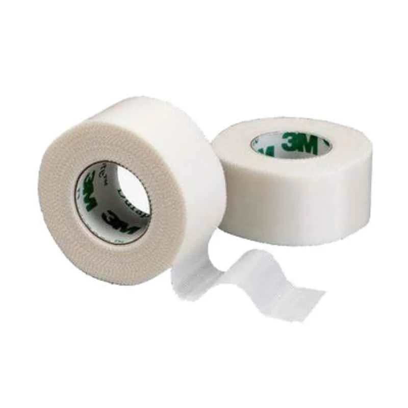 3M 1 inch Durapore Surgical Tape Roll, 1538-1 (Pack of 12)