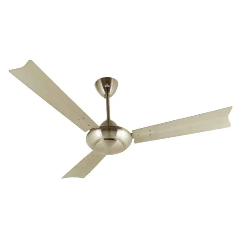 Polycab Metallica 75W 400rpm Brush Steel Premium Ceiling Fan, FCEPRST174M, Sweep: 1200 mm