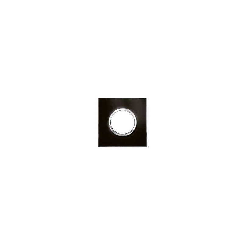 Legrand Arteor 2 Module Mirror Finish Taupe Round Cover Plate With Frame, 5763 05