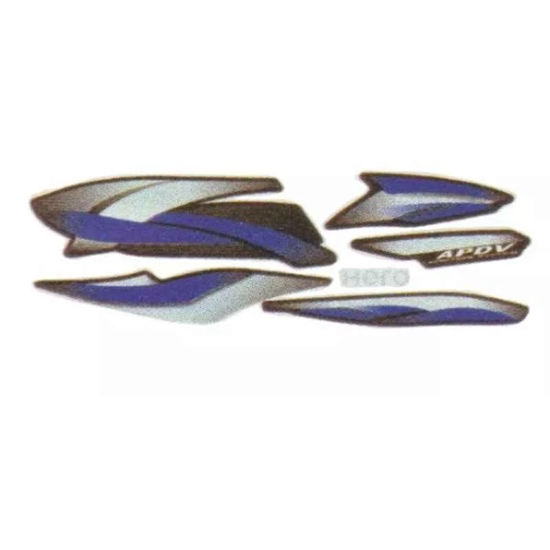 Ultra Sticker & Decal For H. Splendor Pro Glass Black Blue