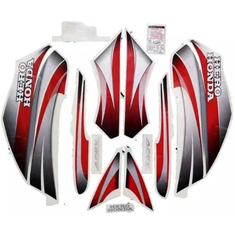 Ultra Sticker & Decal For H. H. Splendor Pro Black Red