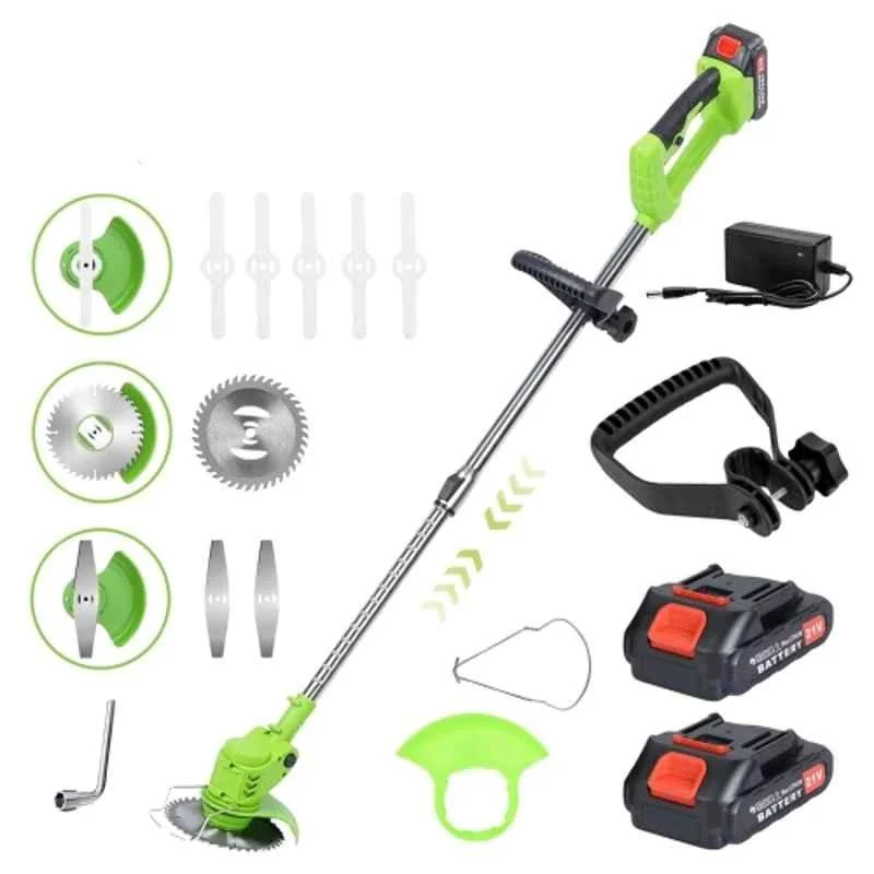 Neptune 21V 11000rpm 2-in-1 Cordless Brush Cutter & Grass Trimmer with 2 Rechargeable Battery & Accessories
