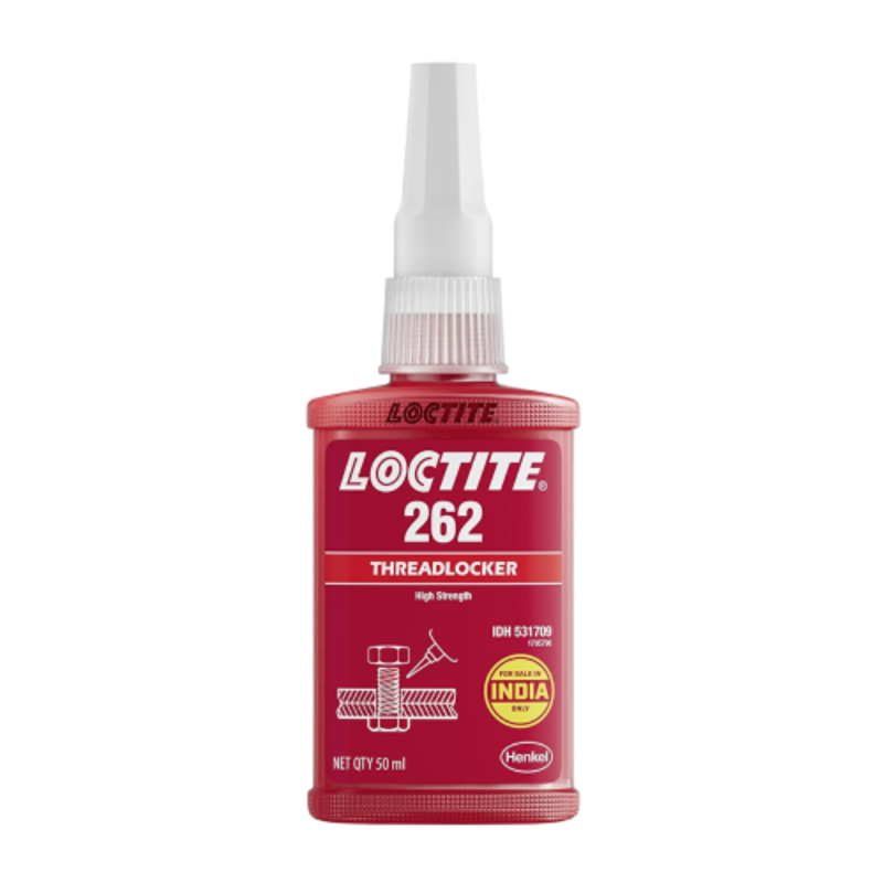 Loctite 262 Threadlocker 50ml, Medium-High Strength, Permanent Locking & Sealing, Prevents Loosening on Large Bolts & Studs, Anaerobic Adhesive