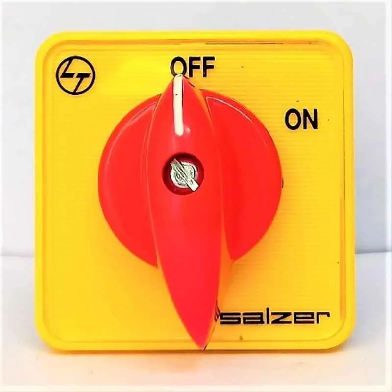 Salzer By L&T 16A 3 Pole Reverse Forward Cam Operated Rotary Switch, 61211