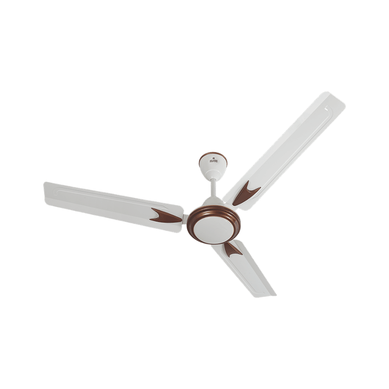 Polycab Zoomer DLX 75W 400rpm Bianco Ceiling Fan, Sweep: 1200 mm