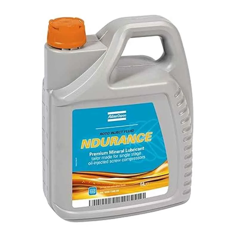 Atlas Copco Ndurance 5 Litre Roto Inject Fluid Compressor Oil, PN 1630 1146 00