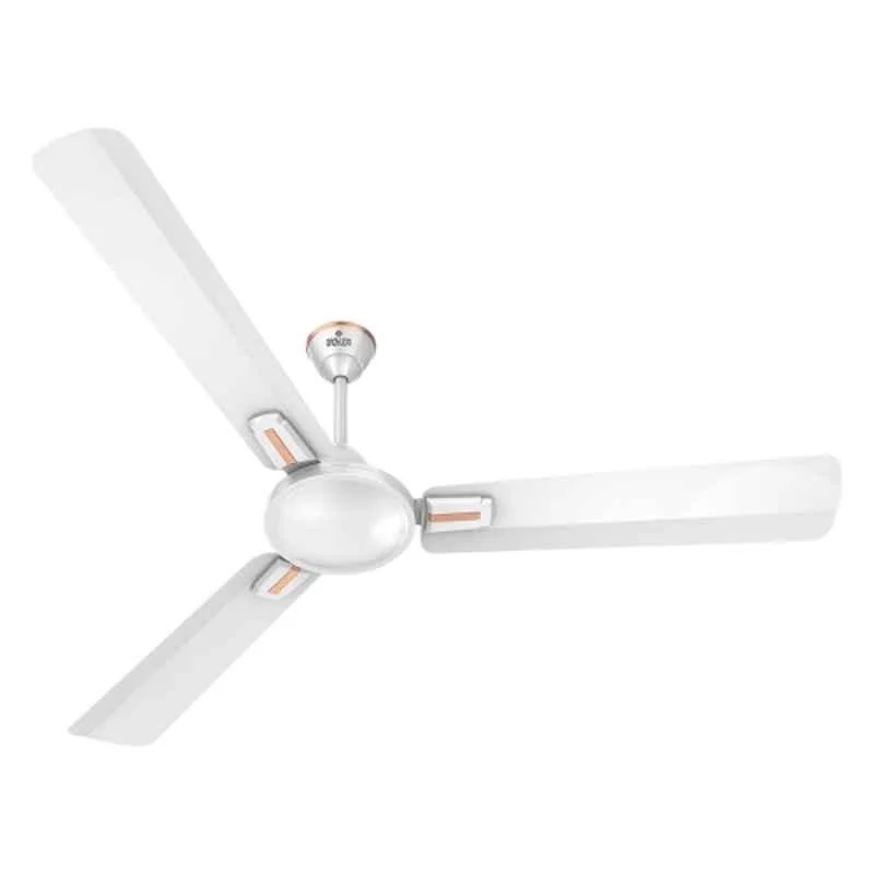 Polycab Vital Plus HS 53W 400rpm 1 Star 3 Blade Satin White Ceiling Fan, Sweep: 1200 mm, FCEECST148M