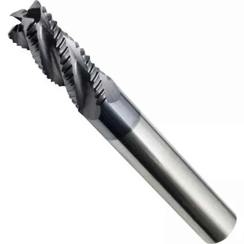 Dolphin 12mm Solid Carbide Roughing End Mill, Overall Length: 75 mm