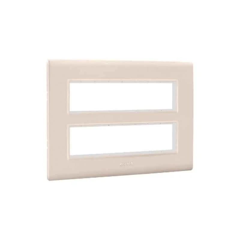 Legrand Allzy 12 Module Polycarbonate Matt Rose Gold Cover Plate with Frame, 681363
