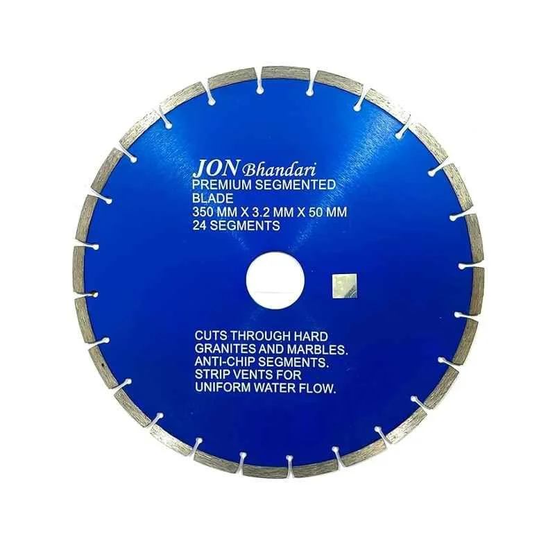 Jon Bhandari 350x3.2x50mm Premium Segmented Marble & Granite Cutting Blade for Marble, Granites & Various Stones, JBBFT