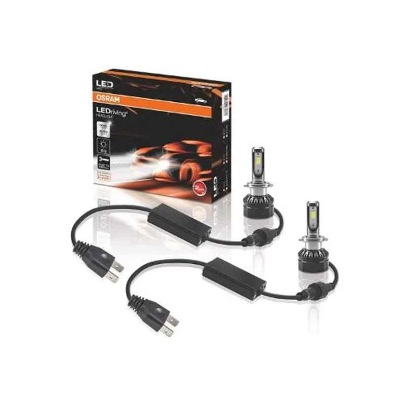 Osram 2 Pcs 12 V LED 1.38x1.38x17.75cm Car Lighting HID Set