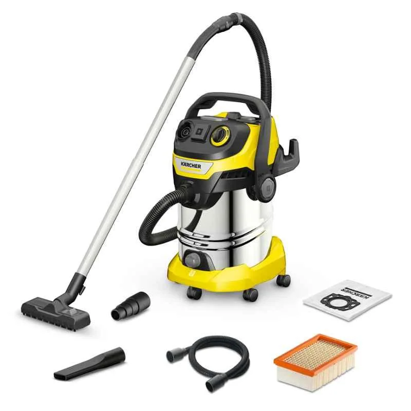 Karcher 1300W Yellow Wet & Dry Vacuum Cleaner, WD 6 P S V-30/6/22/T
