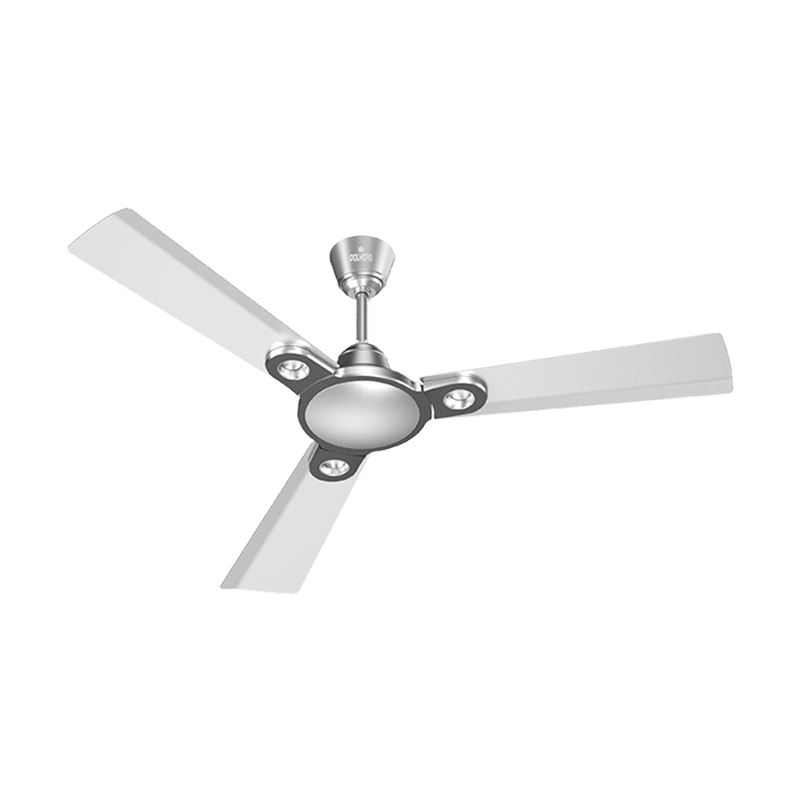 Polycab Eleganz 75W 400rpm Pearl Silver Ceiling Fan, Sweep: 1200 mm