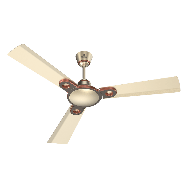 Polycab Eleganz Purocoat 75W 400rpm Pearl Gold Mist Ceiling Fan, Sweep: 1200 mm