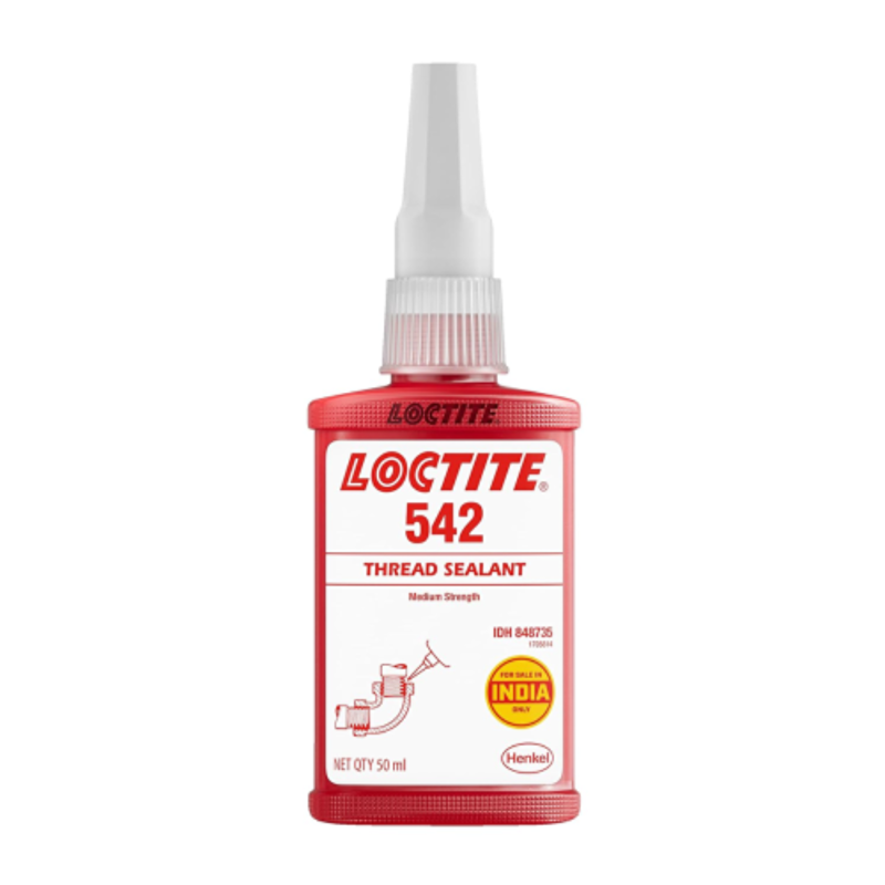 Loctite 542 50ml, Thread sealant, Fast cure Sealant, Fine & Threaded metal pipes, Resistant to Fuel