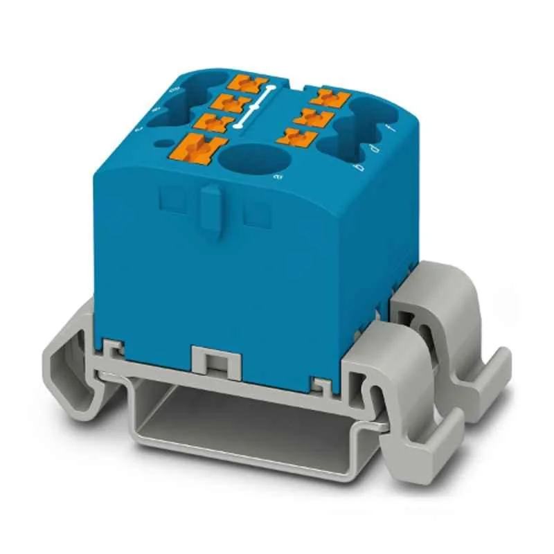 Phoenix Contact PTFIX 6/6X2,5-NS35A BU 690V Polyamide Blue Distribution Block, 3273200