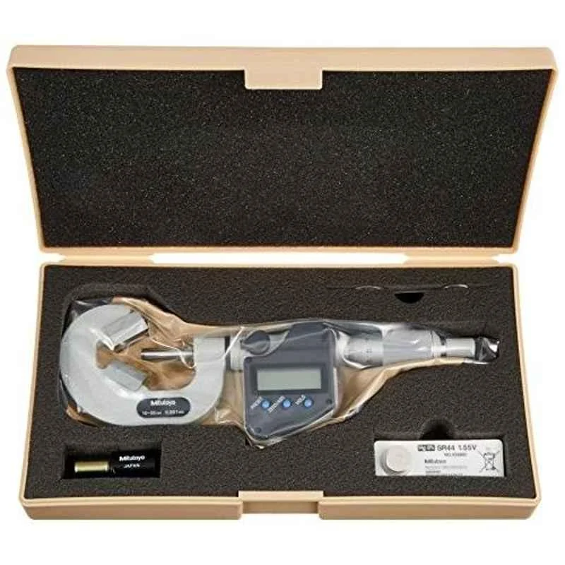 Mitutoyo 10-25mm VM3-25MX V-Anvil Micrometer with Relief 3 Flute, 314-252-30