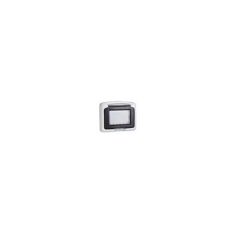 Legrand Arteor 3 Module Grey Plexo Box & Adaptor With Membrane For Arteor Box, 6806 33