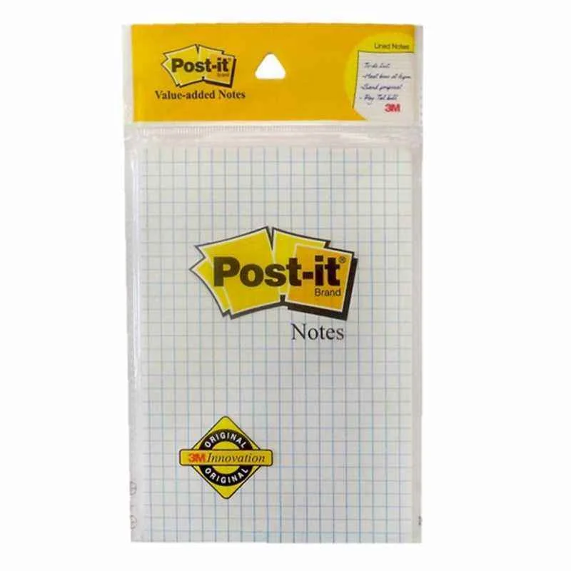 3M Post-it White Graph Value Added Notes, Size: 4 x 6 Inch (Pack of 10)