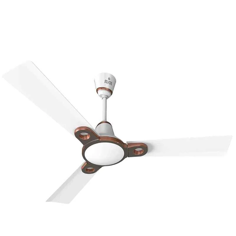 Polycab Eleganz Purocoat 75W 400rpm White Ceiling Fan, FCEPRST209M, Sweep: 1200 mm (Pack of 2)