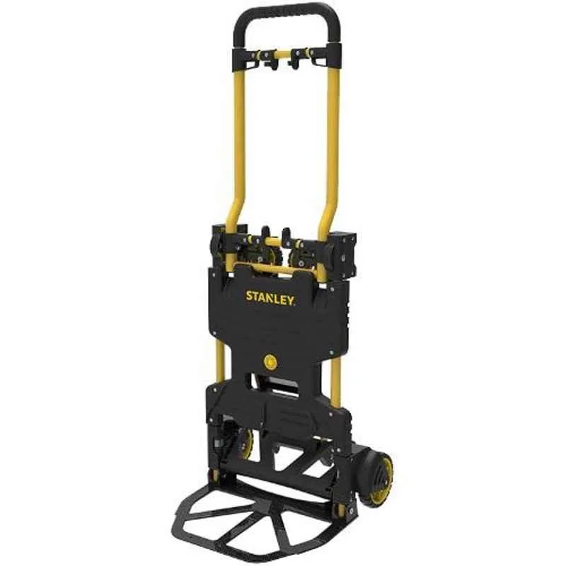 Stanley 80 & 137kg Polypropylene Black & Yellow 2-in-1 Folding Hand Truck, SXWTD-FT585
