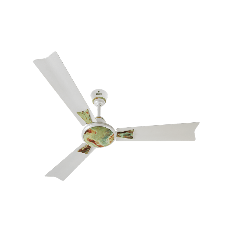 Polycab Woodart 75W 400rpm Pearl White Marble Ceiling Fan, Sweep: 1200 mm
