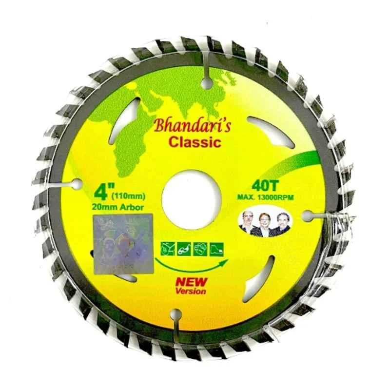 Jon Bhandari Classic 110mm TCT Wood Cutting Circular Saw Blade with 40 Teeth & Pen, 89-XU1H-VFCZ