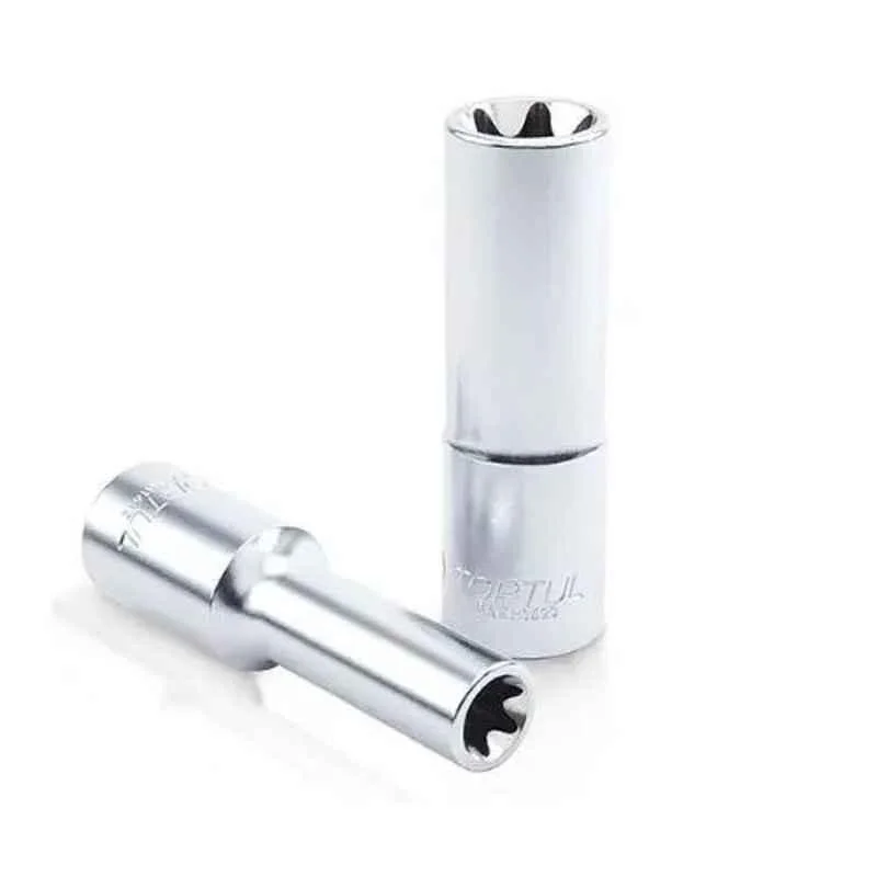 Topul E10 1/2 inch Deep Star Sockets, BAEH1610