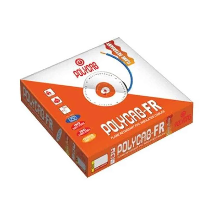 Polycab 0.5 Sqmm 1 Core Yellow Copper FRLS PVC Insulated Unsheathed Flexible Cable, Length: 100 m