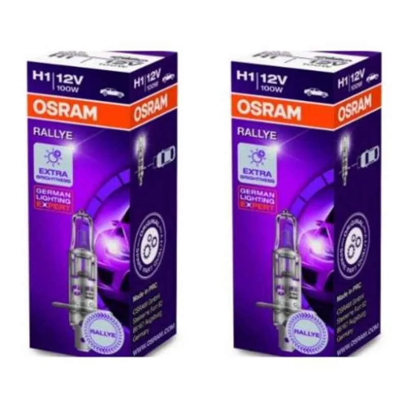 Osram H1 Rallye 100W 12V Car Headlight Bulb, 62200RL