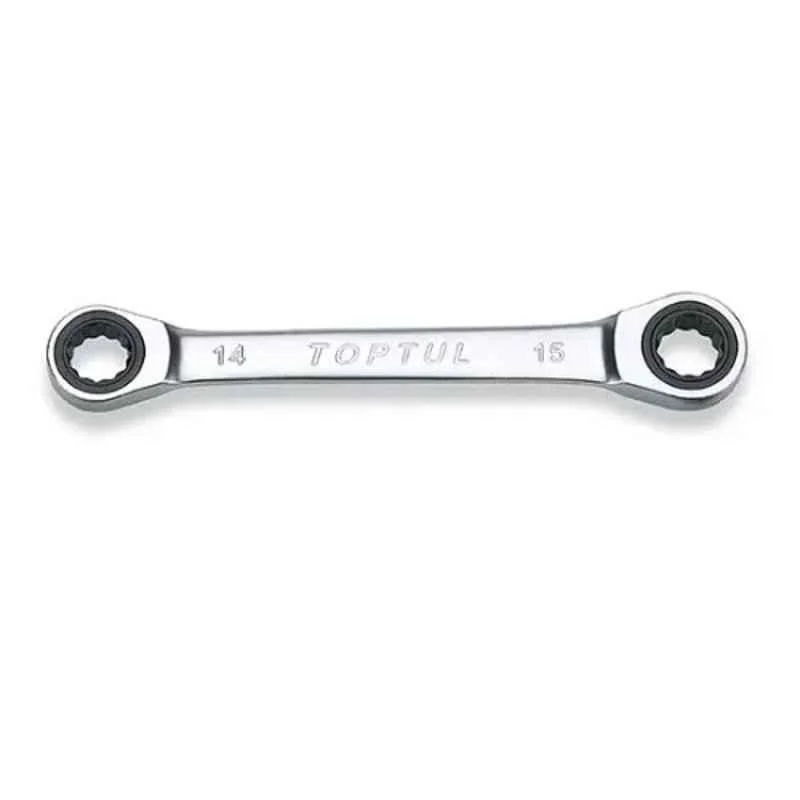 Toptul 12x13mm Double Ring Ratchet Wrench, AEAR1415