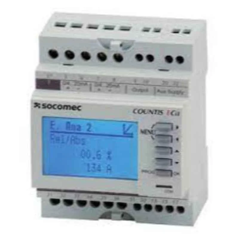 Socomec Countis E63 3X1PH 100A Active Energy Meter & with Rs485, 48503016G