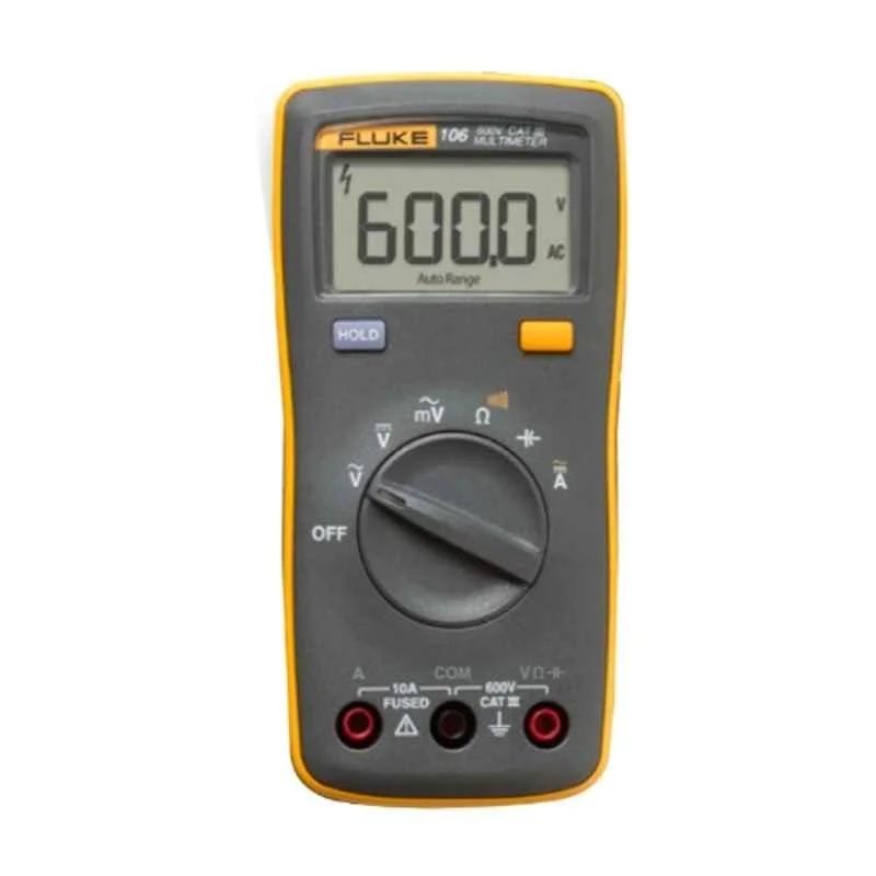 Fluke 106 Palm Sized Digital Multimeter, 6000 Counts, 40 Megaohms