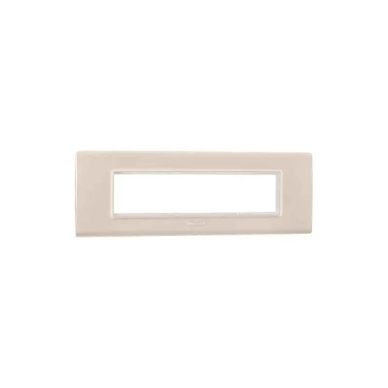 Legrand Allzy 8 Module Polycarbonate Matt Rose Gold Cover Plate with Frame, 681360